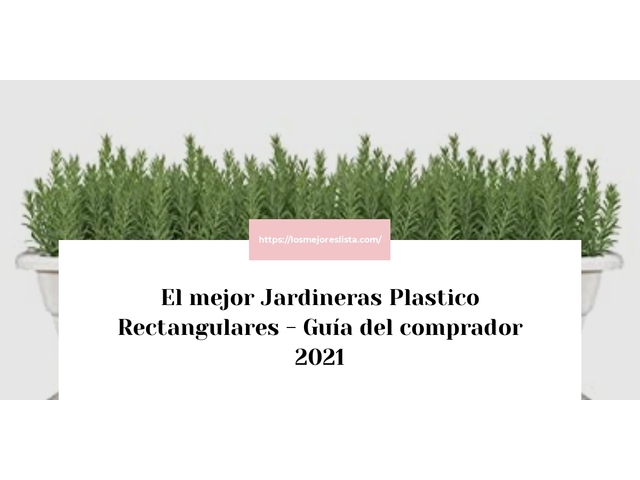 El mejor Jardineras Plastico Rectangulares - Guía del comprador 2021