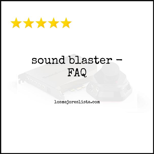 sound blaster - FAQ