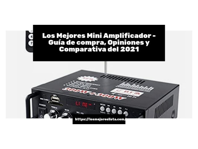 Los 10 Mejores Mini Amplificador – Opiniones 2021