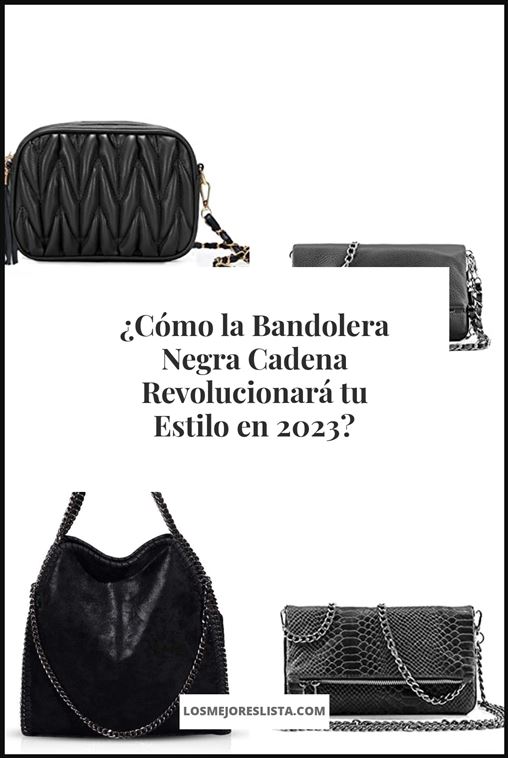 bandolera negra cadena Buying Guide