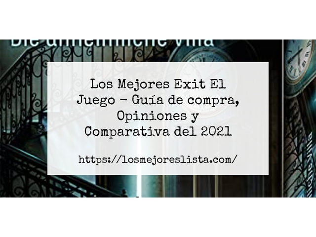 Los Mejores Exit El Juego - Guía de compra, Opiniones y Comparativa de 2022