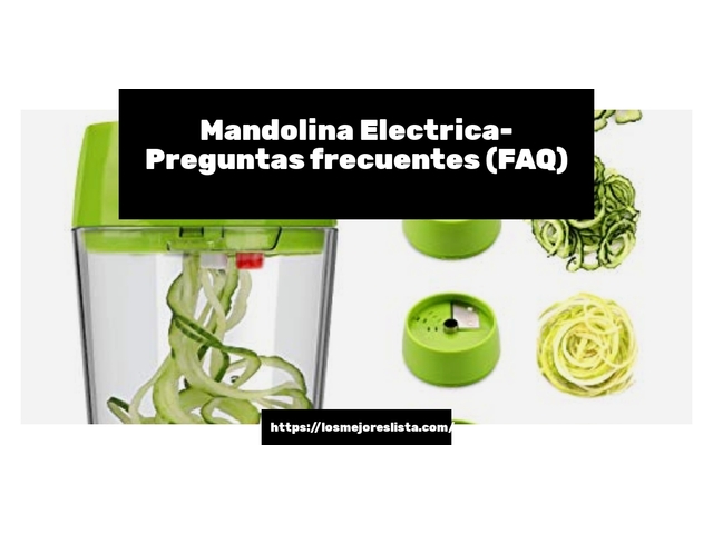 Mandolina Electrica- Preguntas frecuentes (FAQ)