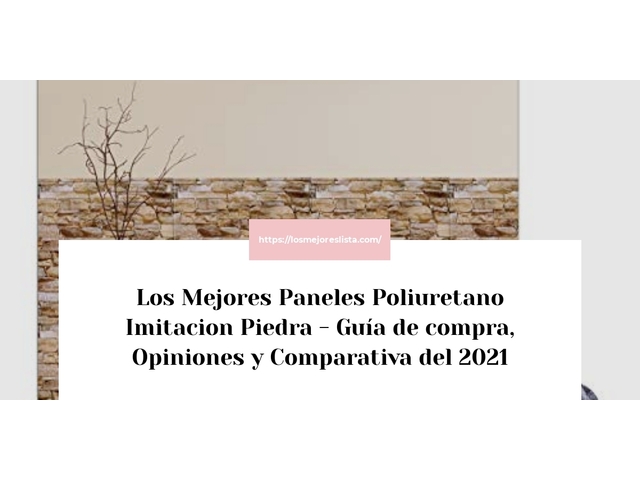 Los 10 Mejores Paneles Poliuretano Imitacion Piedra – Opiniones 2021