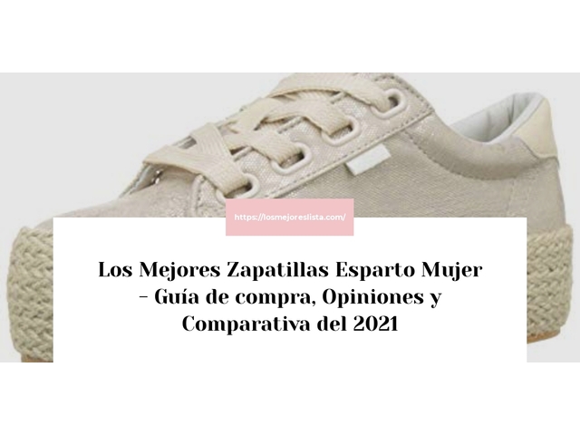 Los 10 Mejores Zapatillas Esparto Mujer – Opiniones 2021