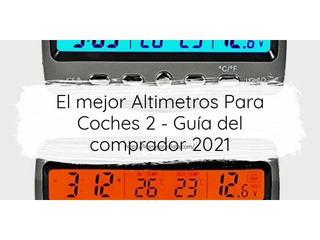 El mejor Altimetros Para Coches 2 - Guía del comprador 2021