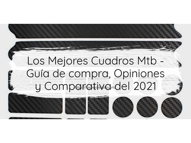 Los Mejores Cuadros Mtb - Guía de compra, Opiniones y Comparativa de 2022