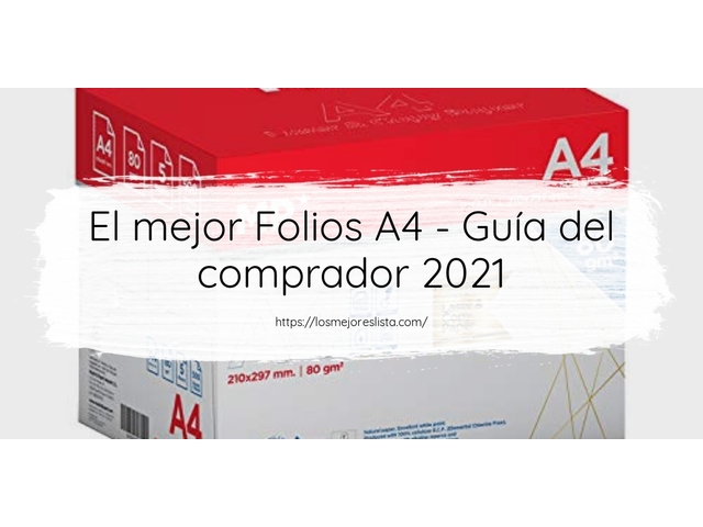 El mejor Folios A4 - Guía del comprador 2021