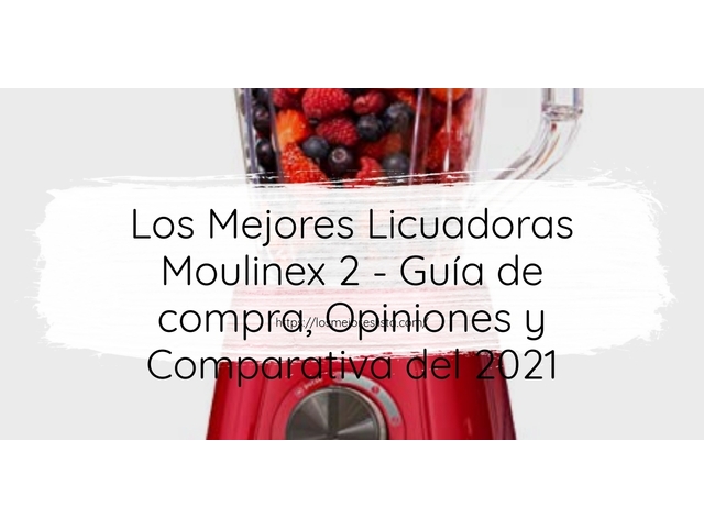 Los 10 Mejores Licuadoras Moulinex 2 – Opiniones 2021