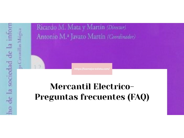 Mercantil Electrico- Preguntas frecuentes (FAQ)