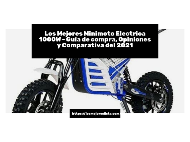 Los 10 Mejores Minimoto Electrica 1000W – Opiniones 2021