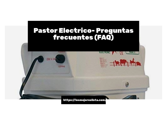 Pastor Electrico- Preguntas frecuentes (FAQ)