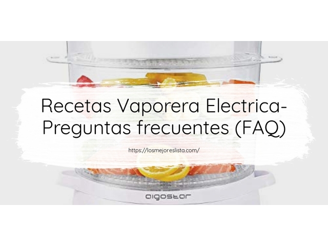 Recetas Vaporera Electrica- Preguntas frecuentes (FAQ)