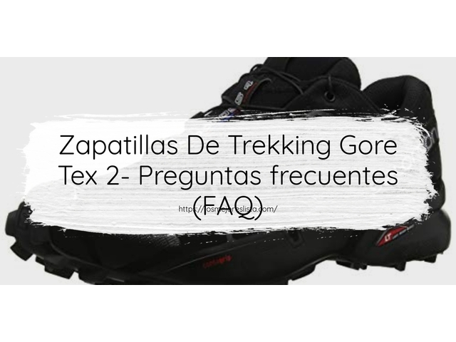 Zapatillas De Trekking Gore Tex 2- Preguntas frecuentes (FAQ)