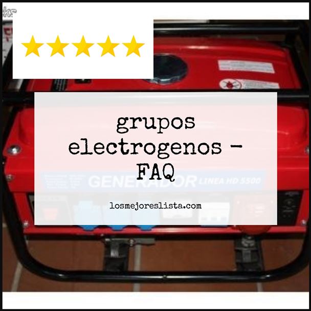 grupos electrogenos - FAQ