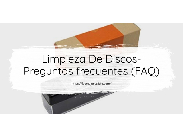 Limpieza De Discos- Preguntas frecuentes (FAQ)