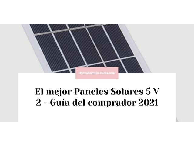 El mejor Paneles Solares 5 V 2 - Guía del comprador 2021