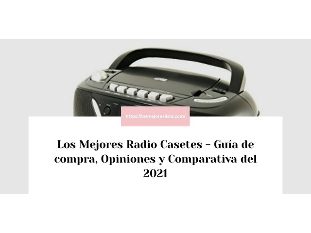 Los 10 Mejores Radio Casetes – Opiniones 2021