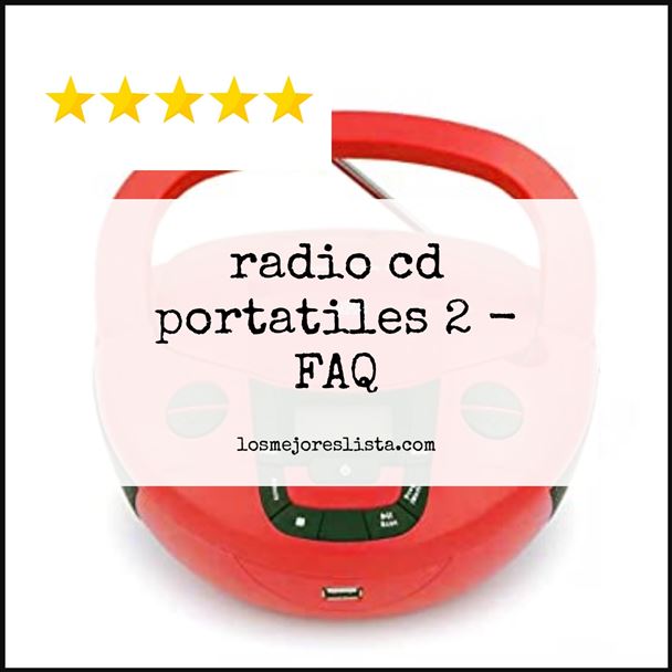 radio cd portatiles 2 - FAQ