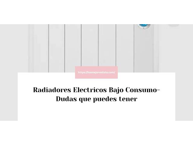 Radiadores Electricos Bajo Consumo- Preguntas frecuentes (FAQ)
