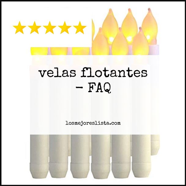 velas flotantes FAQ